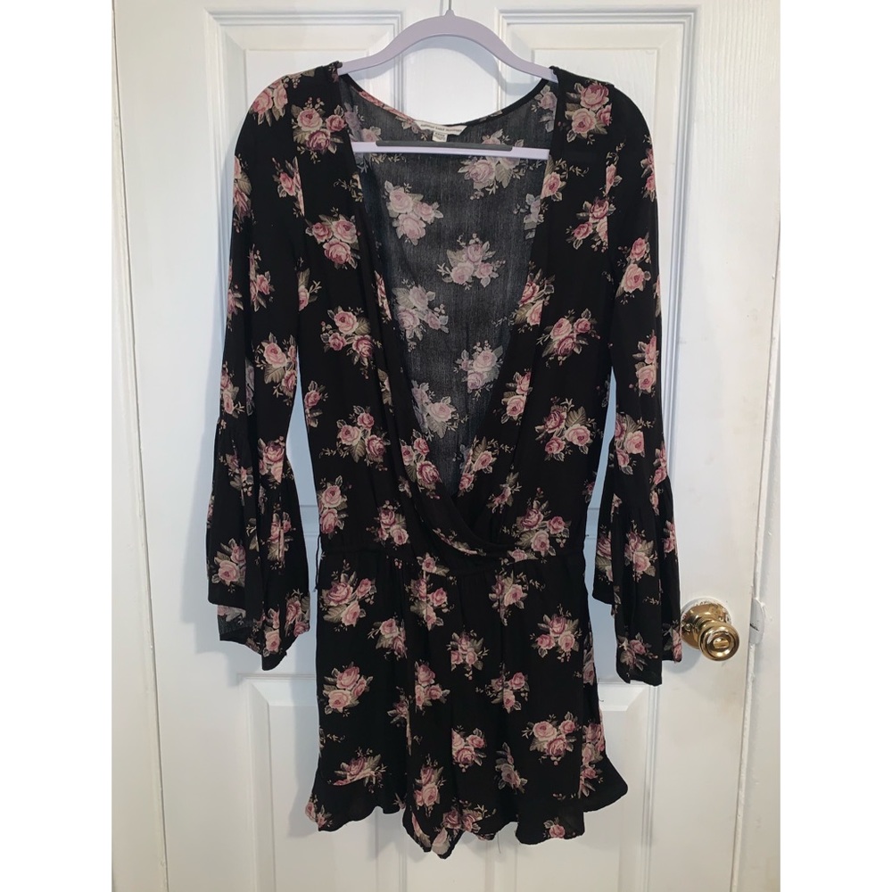 American Eagle Floral Romper